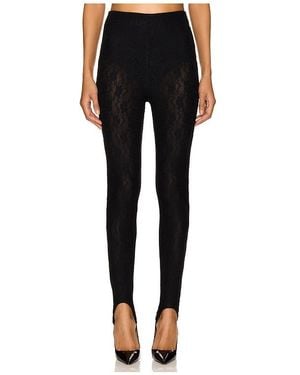Lovers + Friends Gwen Lace Stirrup Pant - Black