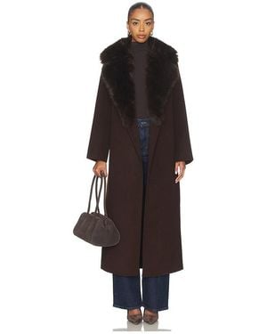 LoveShackFancy Kenzia Coat - Black