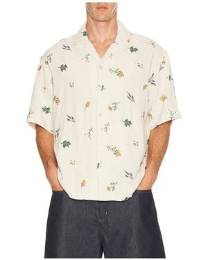 BOUND Camisa Botanic En Color Crema Talla (También En M, S, Xl/1X) - Blanco