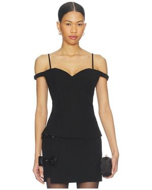 Line & Dot Elodie Top - Black