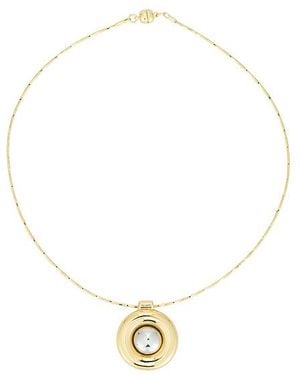 Luv Aj The Chrome Orb Pendant Necklace - White