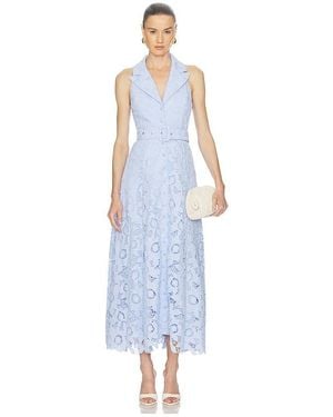 Elliatt Lacy Collared Maxi Dress - White