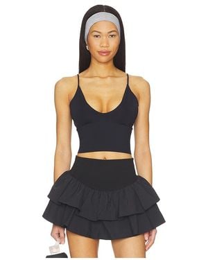 Free People Round Two Skinny Strap Tank - Black