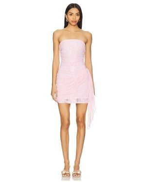 Amanda Uprichard Jersey Anja Mini Dress in Pink | Lyst