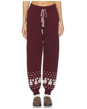 The Upside Le Ski Jojo Knit Jogger - Red