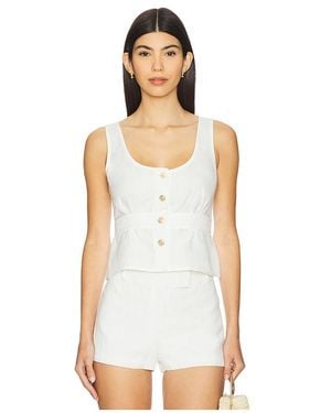 PAIGE Caine Top - White