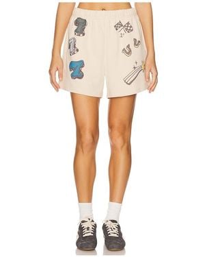 The Mayfair Group Feeling Lucky Sweatshorts - White