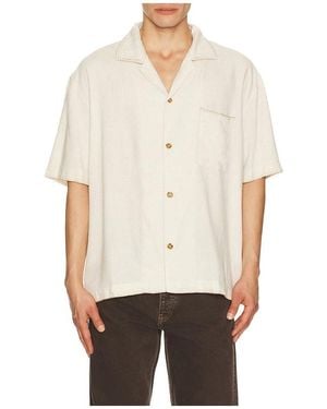 Rhythm Relaxed Whip Stitch Shirt - White