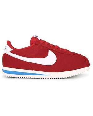 Nike Cortez Suede Sneaker - Red