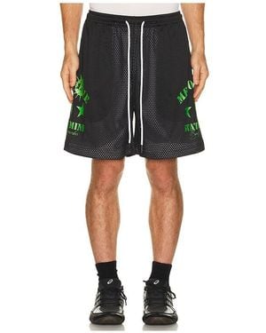 Memory Lane Mesh Double Layer Shorts - Black