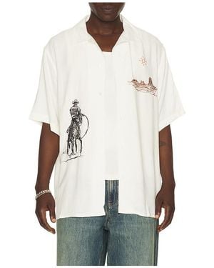One Of These Days Tomorrow Has Already Spoken Camp Shirt - White