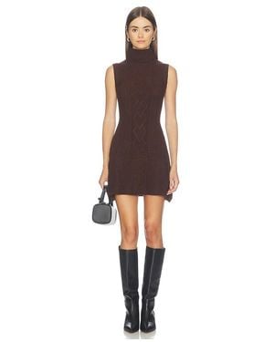 MORE TO COME Agnes Mini Dress - Brown