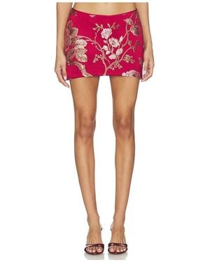 SAU LEE Nico Mini Skirt - Pink