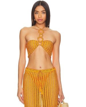MY BEACHY SIDE Häkelbralette - Orange
