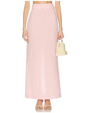 Matthew Bruch Falda Maxi Lápiz Con Cinturón. En Color Rubor Talla En - Rosa