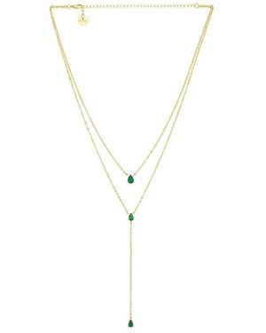 BRACHA Esmeralda Lariat Necklace - Metallic