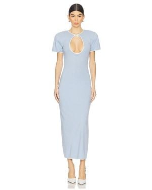 ROWEN ROSE Maxikleid Mit Cut-Outs - Blau