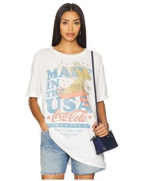 The Laundry Room Coca Cola Usa Banner Oversized Tee - White