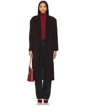 Bardot Abrigo En Color Vino Talla (También En S/M) - Negro