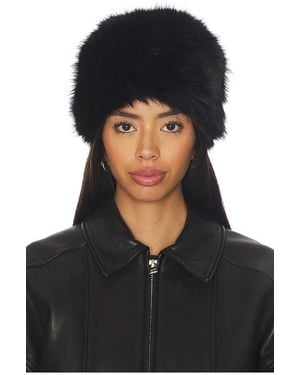 Apparis Margot Sable Pillbox Hat - Black