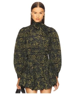 Ulla Johnson Giorgia Neck Tie Blouse - Green