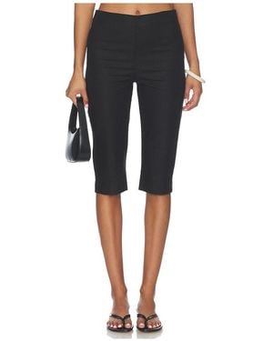 L'academie 'Academie Anaia Linen Capri Pant - Black
