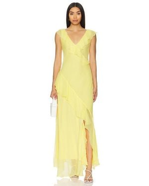 Polo Ralph Lauren Ruffle Gown - Yellow