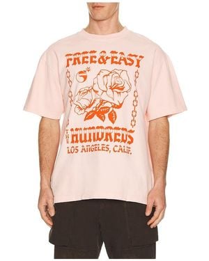 The Hundreds X Free And Easy Rose T-Shirt - Orange