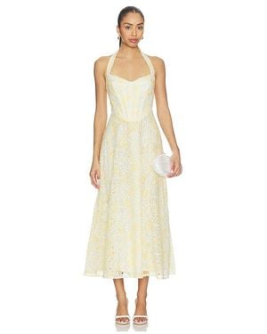 Bardot Pollie Halter Midi Dress - White