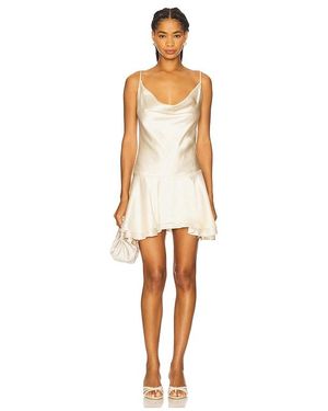 Milkwhite X Revolve Mini Dress With Spaghetti Straps - White