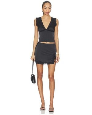 MORE TO COME Elsa Skirt Set - Black