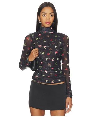 Cinq À Sept Langärmeliges Shirt Top - Schwarz