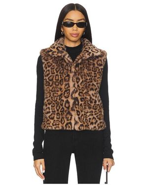 Adrienne Landau Printed Rabbit Vest - Black