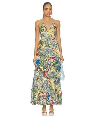 Alice + Olivia Adalyn Halter Maxi Dress - White