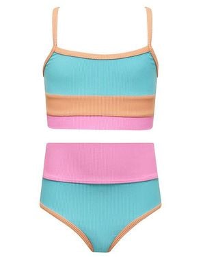 Beach Riot Kids Little Eva & Emmy Bikini Set - Blue