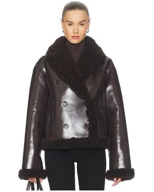 L'academie 'Academie Nalani Reversible Faux Leather Jacket - Black
