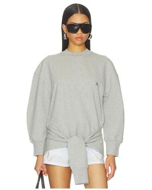 The Attico Sudadera Fleece Tie En Color Gris Talla (También En 38, 40, 42)