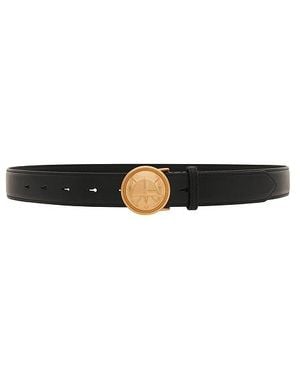 Polo Ralph Lauren Cinturón De Piel De Becerro Mediano En Color Negro Talla (También En Xs, S, Xl)