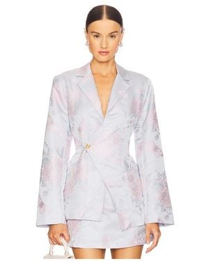 YELLOW THE LABEL Sylvie Asymmetrical Jacket - White