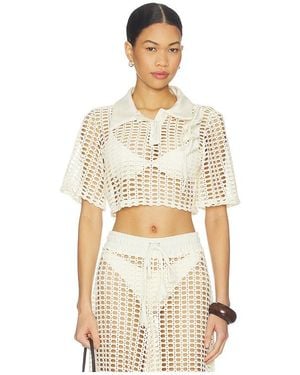 PATBO Selene Mesh Shirt - Natural