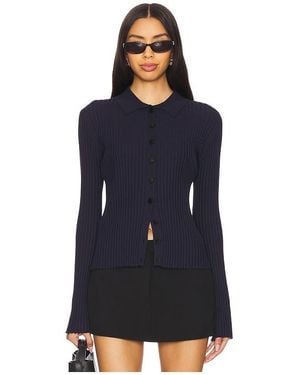 RUE SOPHIE Cardigan Mit Kragen Mile - Blau