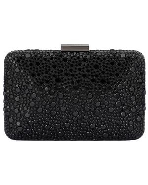 OLGA BERG Kristallverzierte Clutch Harriet - Schwarz