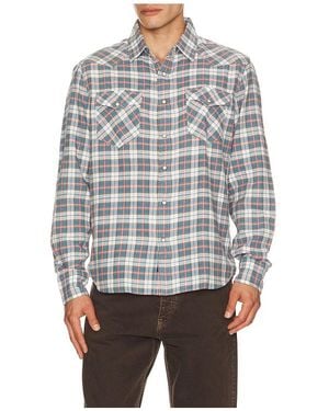 Faherty Western Shirt - Grey