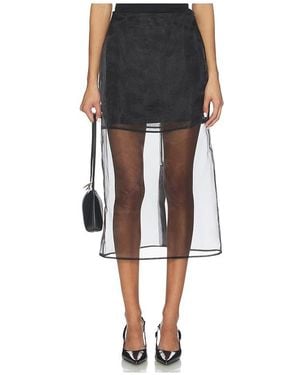 L'academie Blaire Midi Skirt - Black