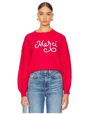 Sundry Jersey merci crew neck - Rojo