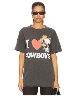 Junk Food I Love Cowboy Snoopy Tee - Black