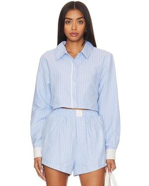 SNDY'S X Revolve Darian Stripe Top - Blue