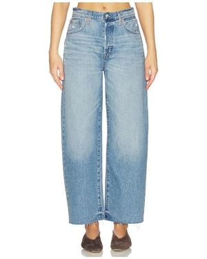 Pistola Tate Crop High Rise Bowed Wide Leg Jeans - Blue
