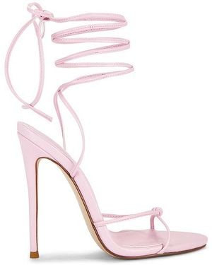 Femme LA Athens Lace Up Heels - White