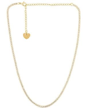 BRACHA Collar Tenis Sienna En Color Oro Metálico Talla En - Blanco